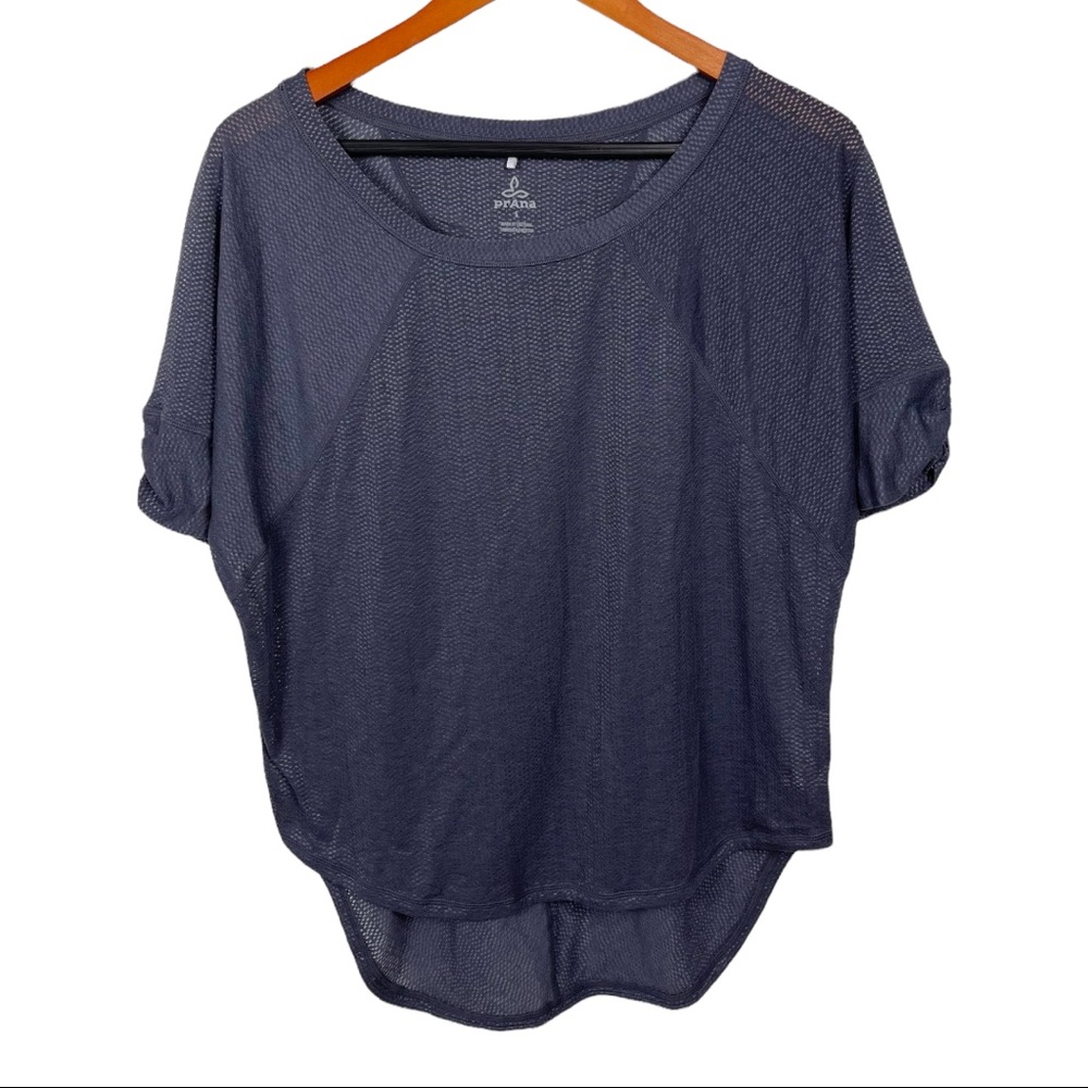❗️Prana Womens Tee Shirt Top Gray Short Sleeve Small Gray Athletic Hiking